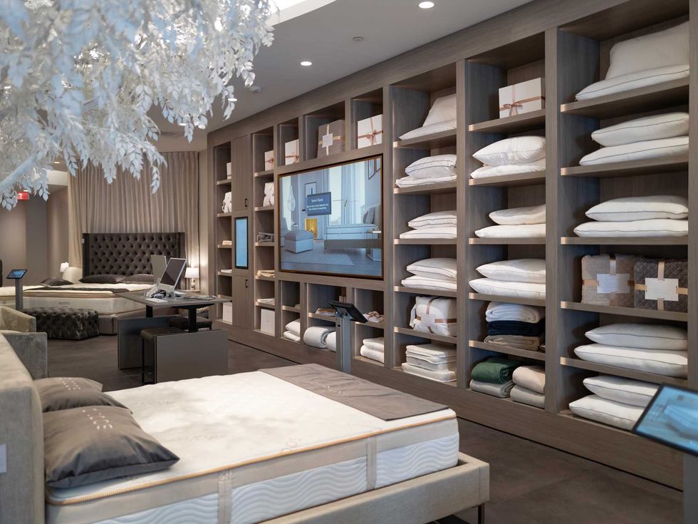 Saatva Houston store interior