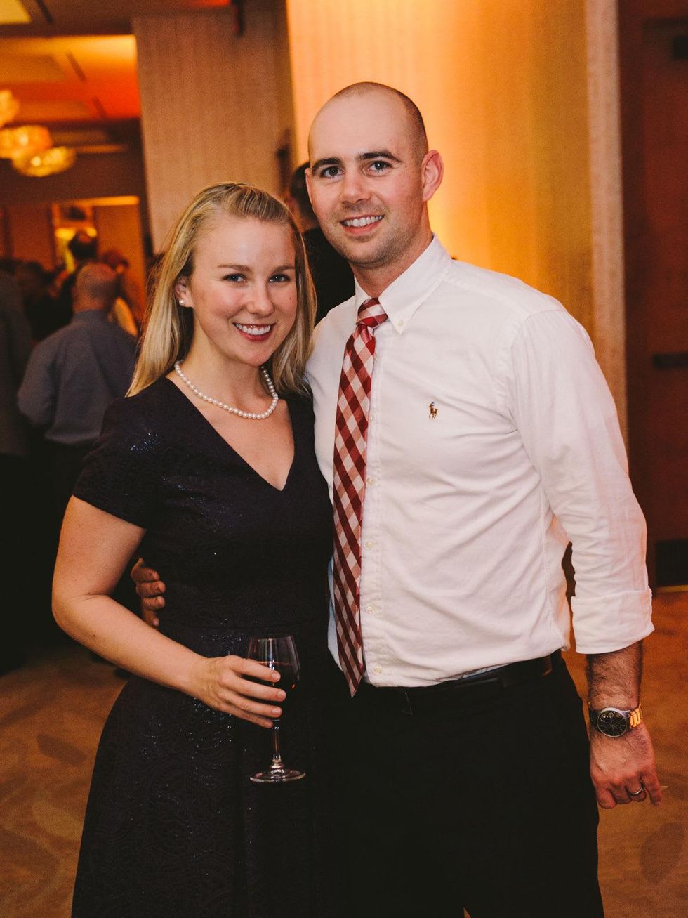 Sabrina and Patrick Stubblefield at Houston Symphony Young Professionals Backstage's Luck be a Lady event November 2013