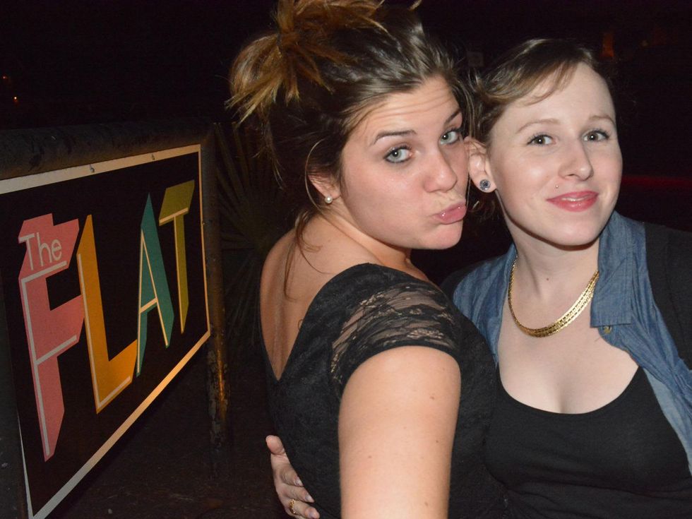 Sabrina Howell, left, and Kimby Ramsey at The Flat January 2014