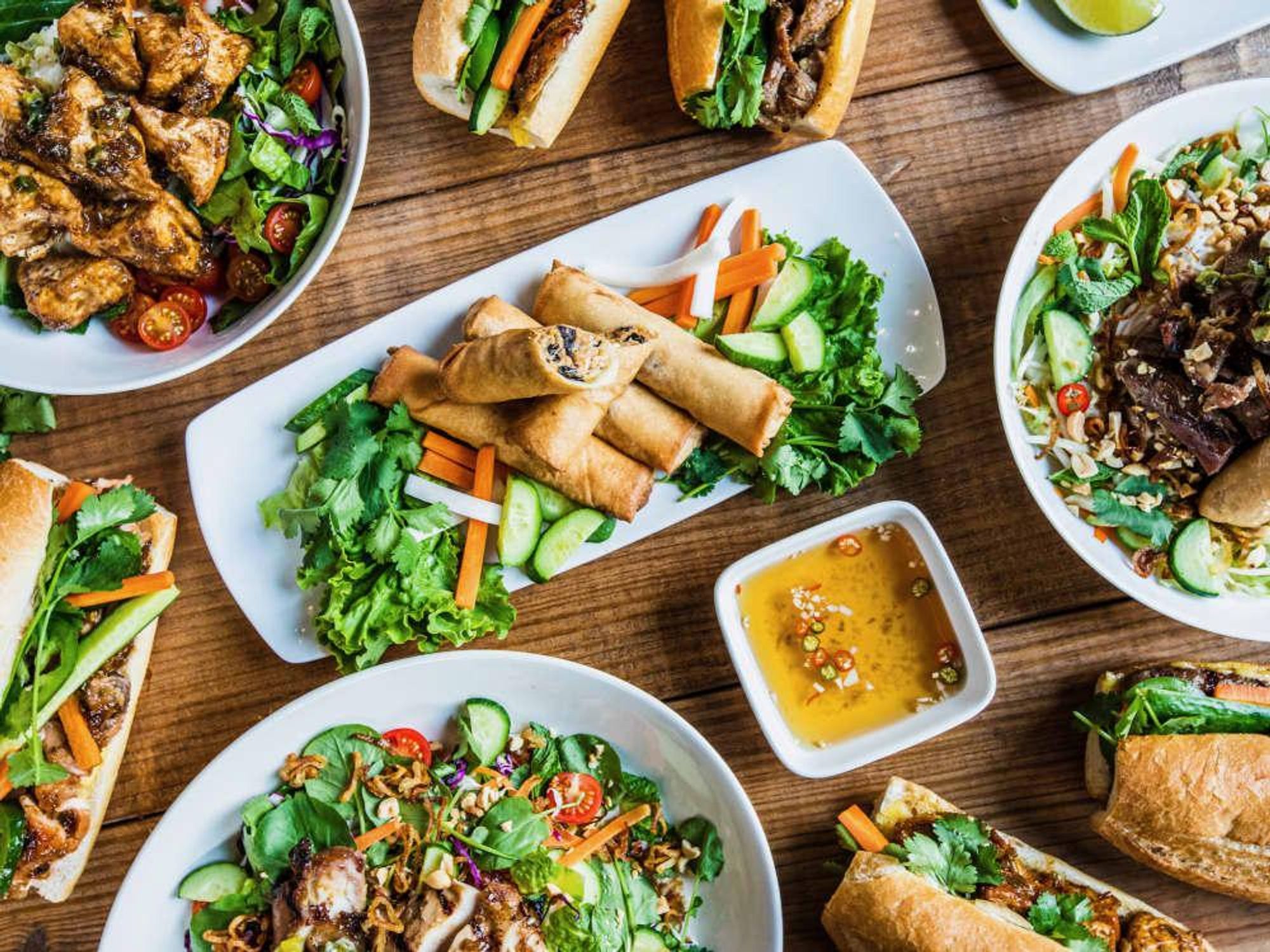 Saigon Hustle food spread