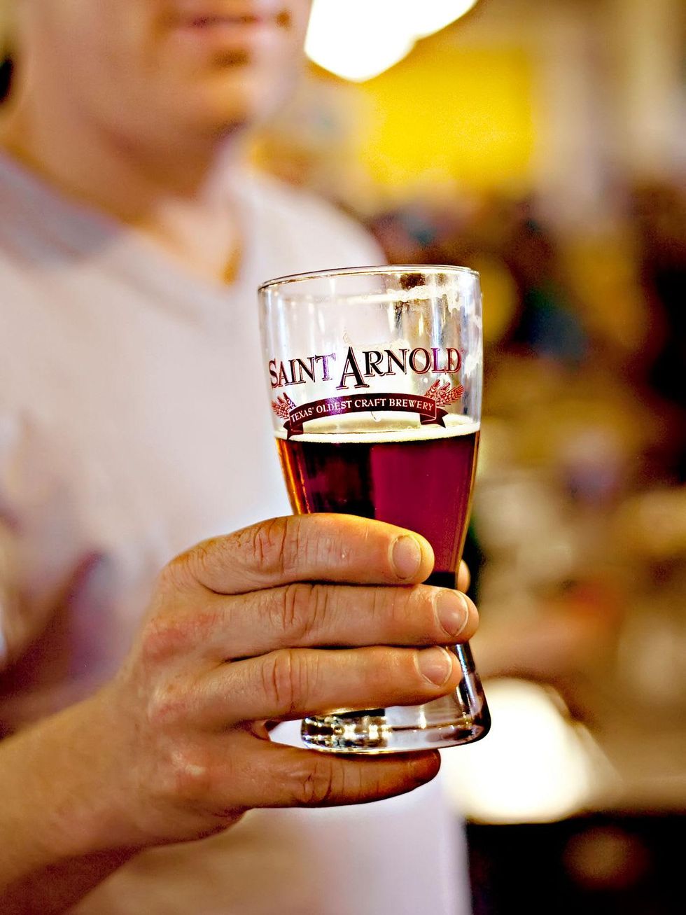 Saint Arnold, beer, beer mug, Mistletoe Madness, December 2012