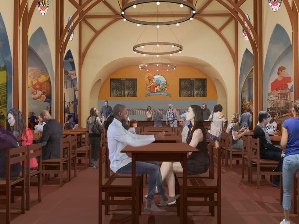 Saint Arnold beer garden rendering