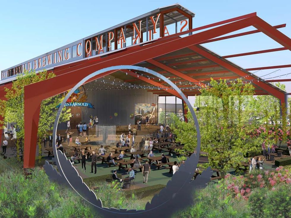 Saint Arnold beer garden rendering