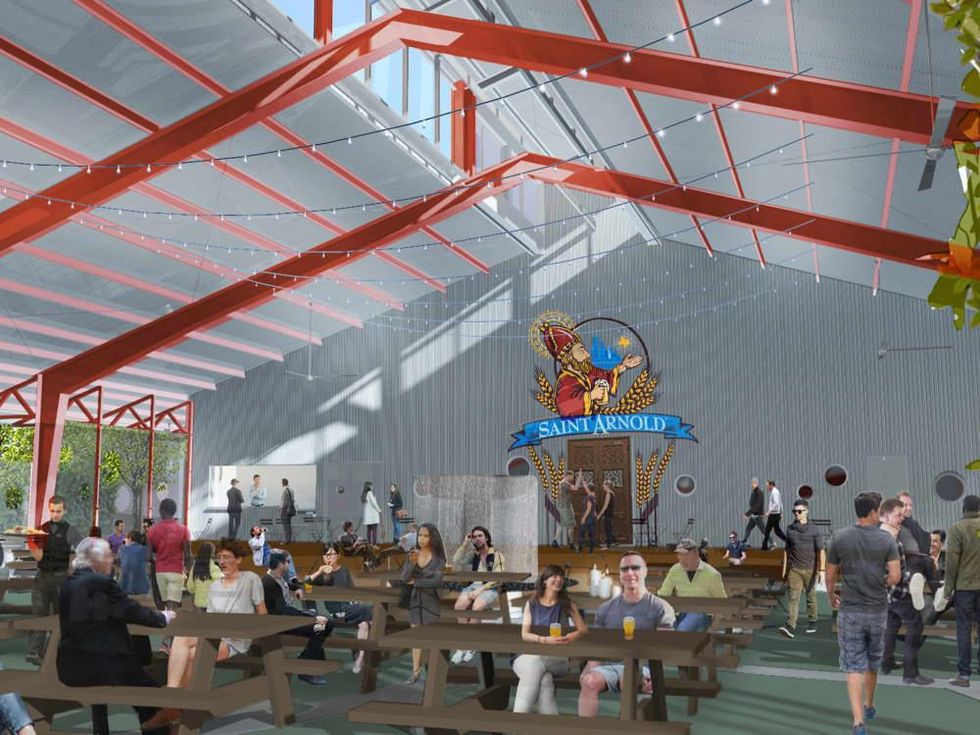 Saint Arnold beer garden rendering
