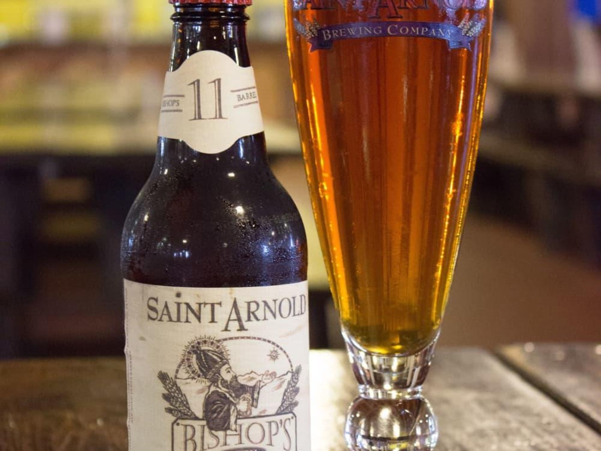 Saint Arnold Bishop's Barrel 11 glass