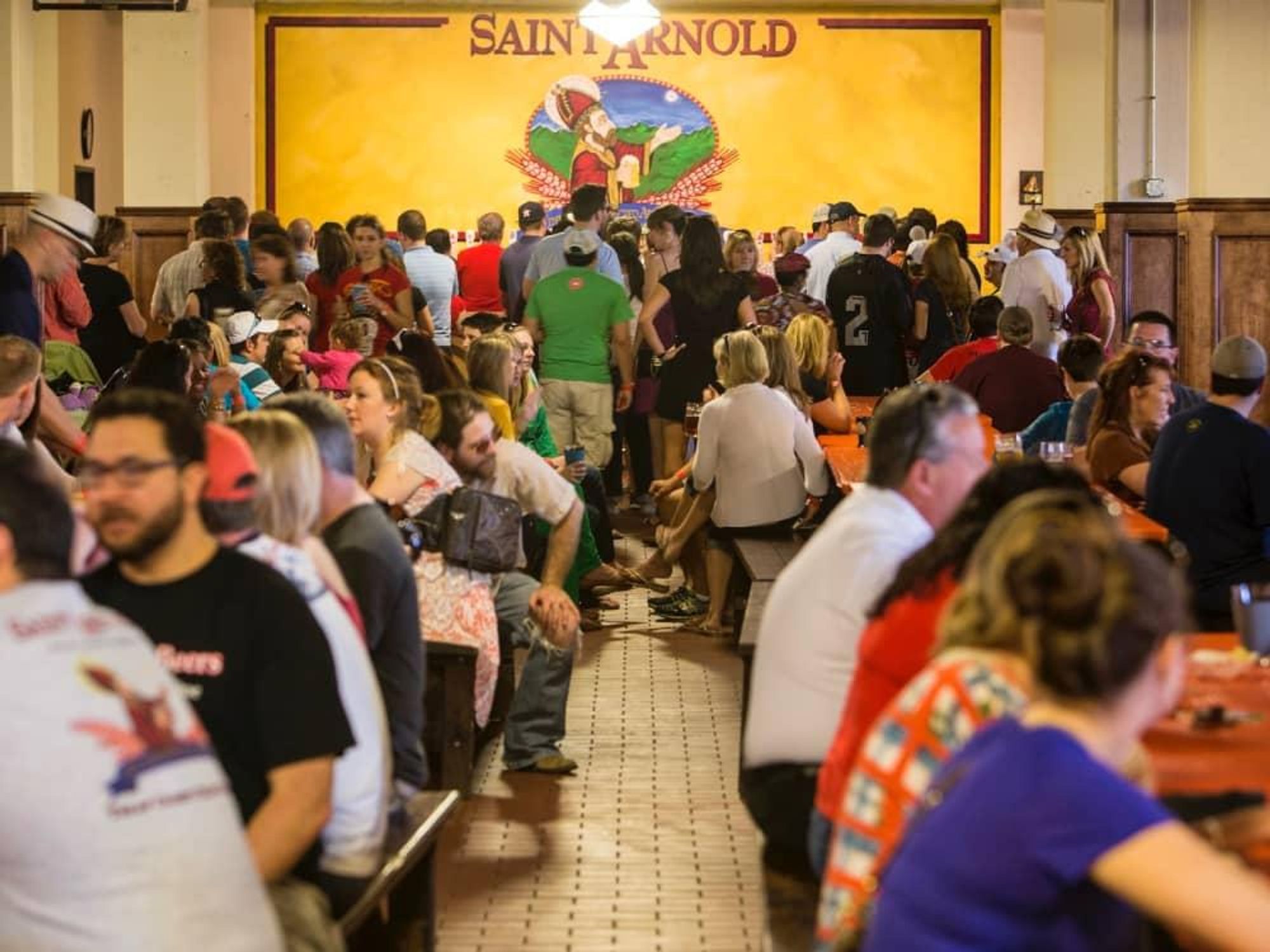 Saint Arnold Brewing Company tour hall