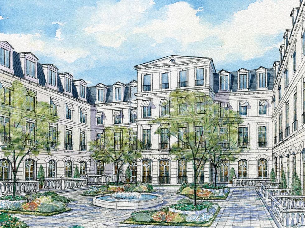 French twist Townhomes evoke Parisstyle architecture on San Felipe