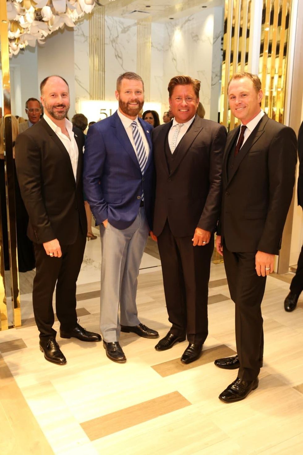 Saks Opening Dinner for HGO 4/16, Tony Bradfield, Kevin Black, Brian Teichman, Andrew Cordes