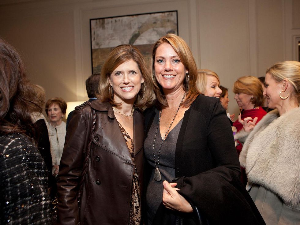Sally Giammalva, left, and Amy Greenwood at Bo's Place luncheon February 2014