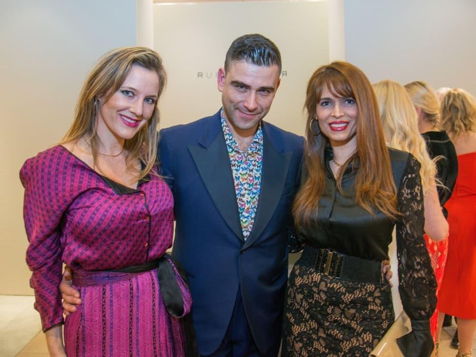 Sally Lechin, Rubin Singer, Karina Barbieri at Dress for Dinner