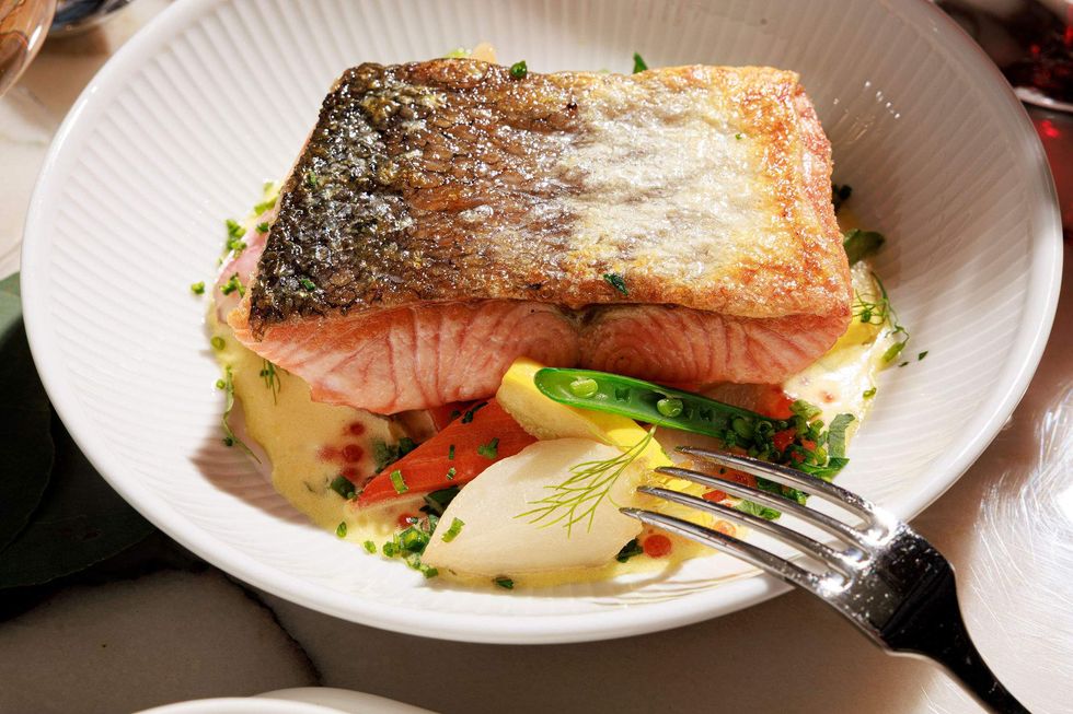 Salmon on Chardon's Mothers Day menu