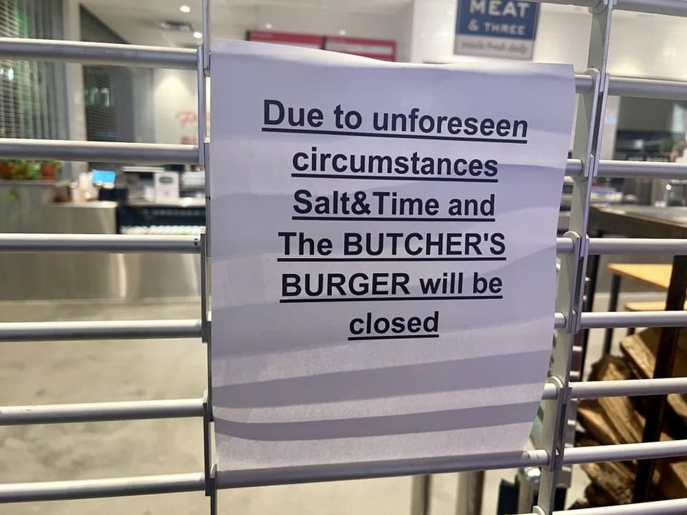 Salt & Time Post Houston closed sign