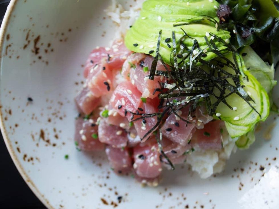 SaltAir Seafood lunch tuna poke