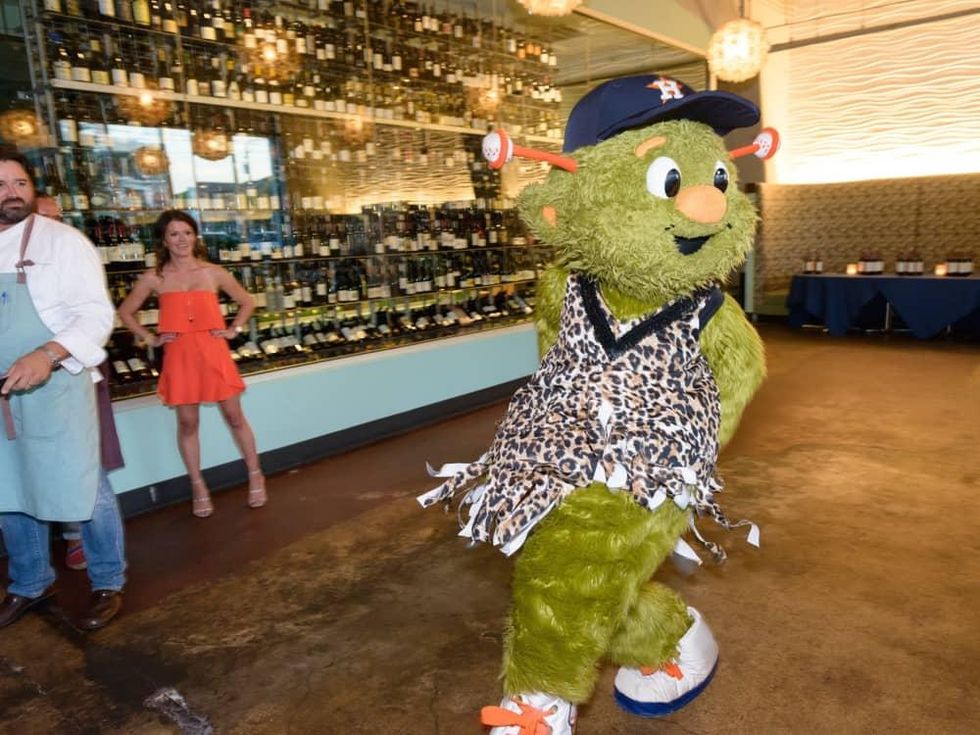 Salty Supper Orbit Houston Astros dance