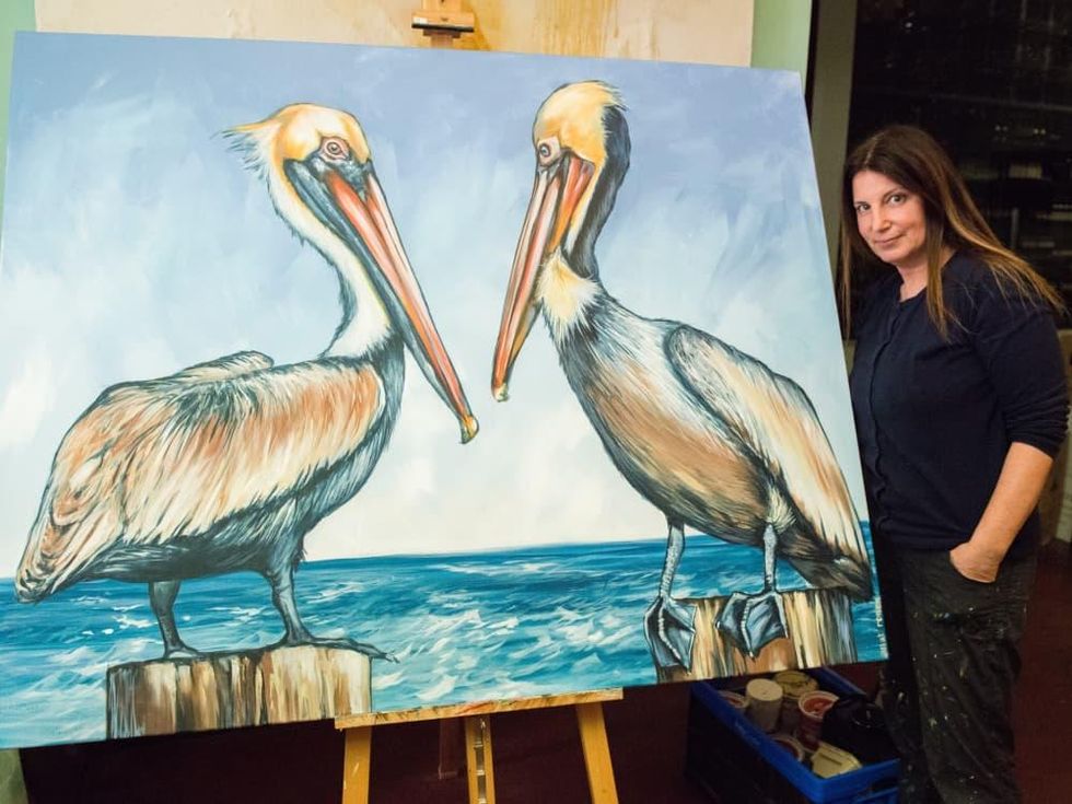 Salty Supper painting