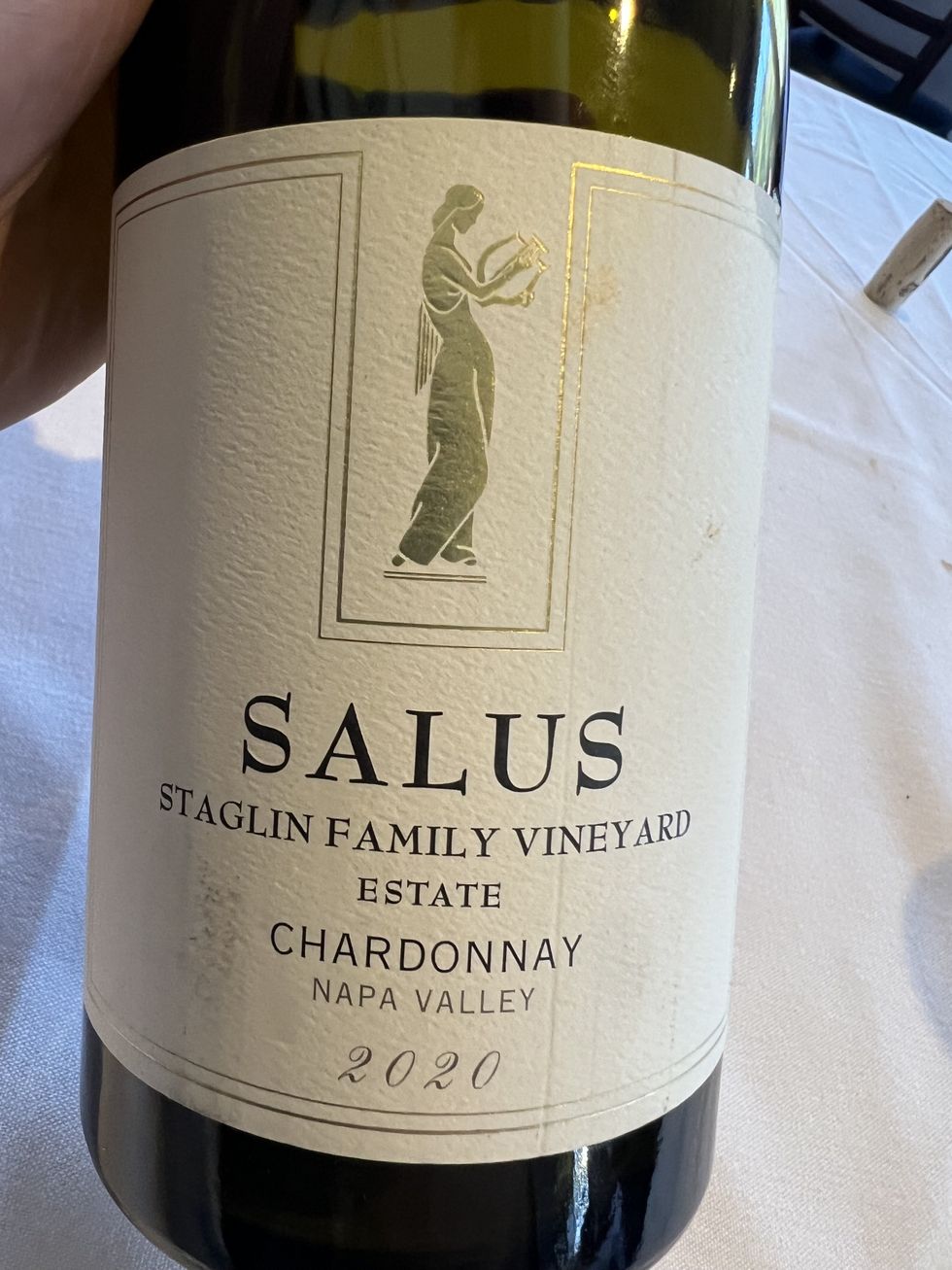 Salus winery wine bottle