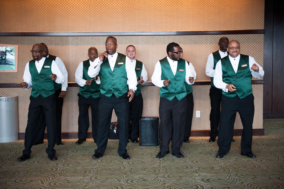 Salvation Army Harbor Choir at the CHRISTUS Foundation for HealthCare spring luncheon April 2015