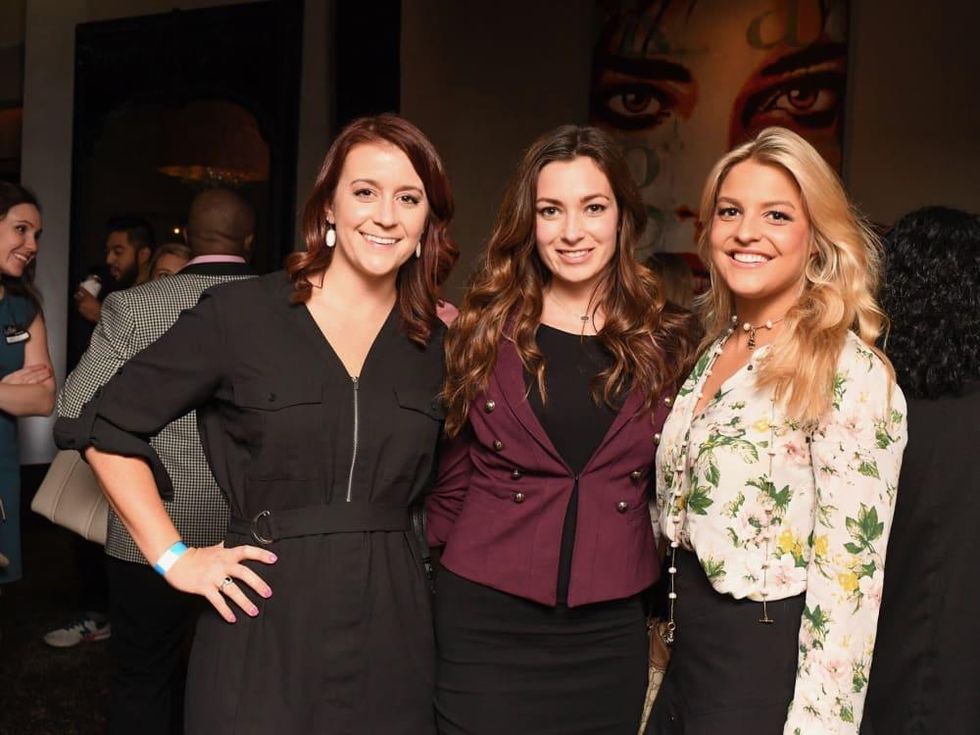 Samantha Hansen, Samantha Simpson, Caron Brown at YHHCC Fall Mixer