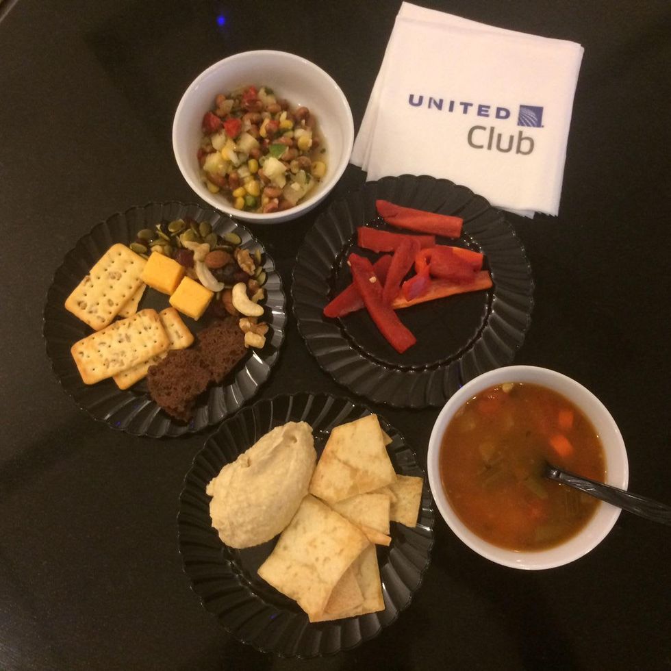 Sampling of new food offerings at United Club