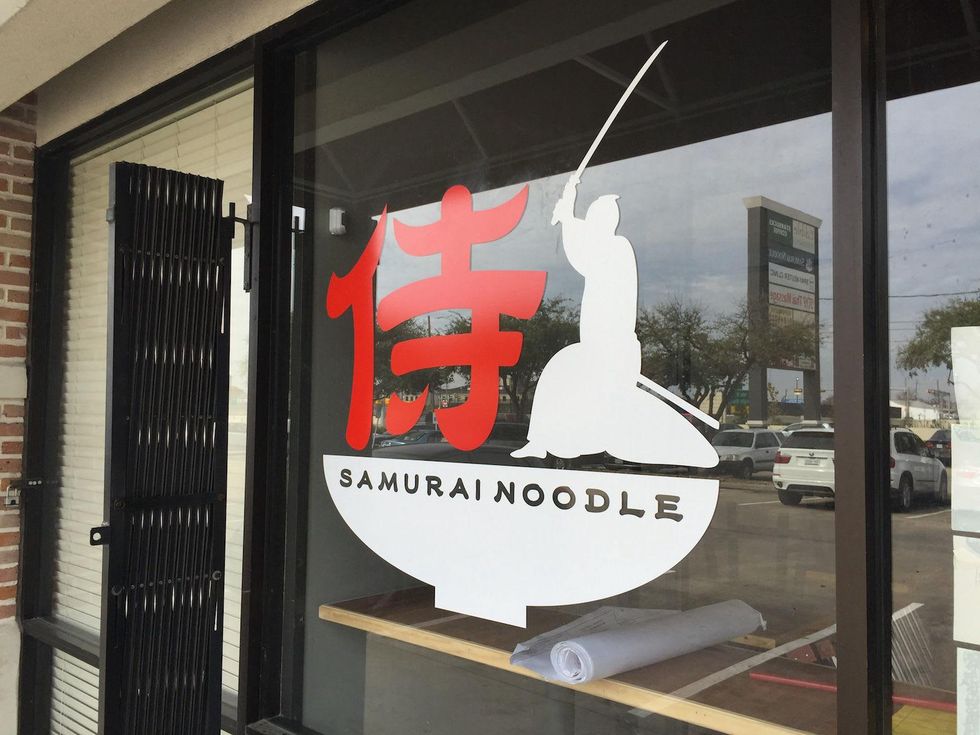 Samurai Noodle sign