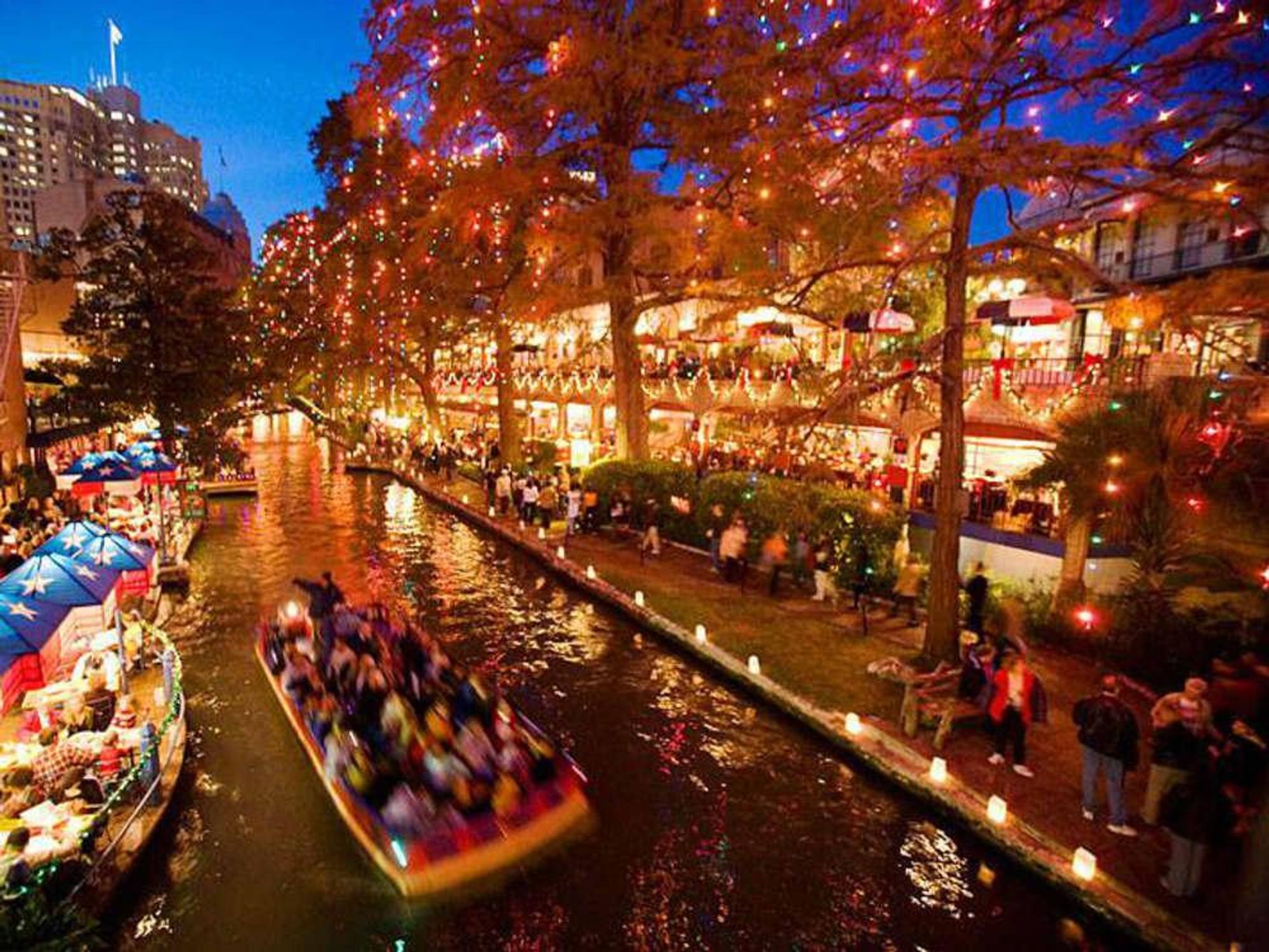 San Antonio River Walk Christmas Lights