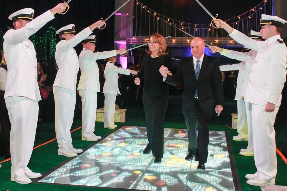 San Luis Salute, Feb. 2016, Gabby Giffords, Mark Kelly