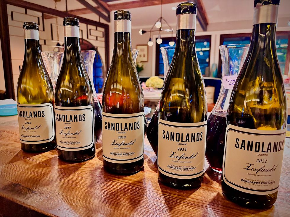 Sandlands wine bottles