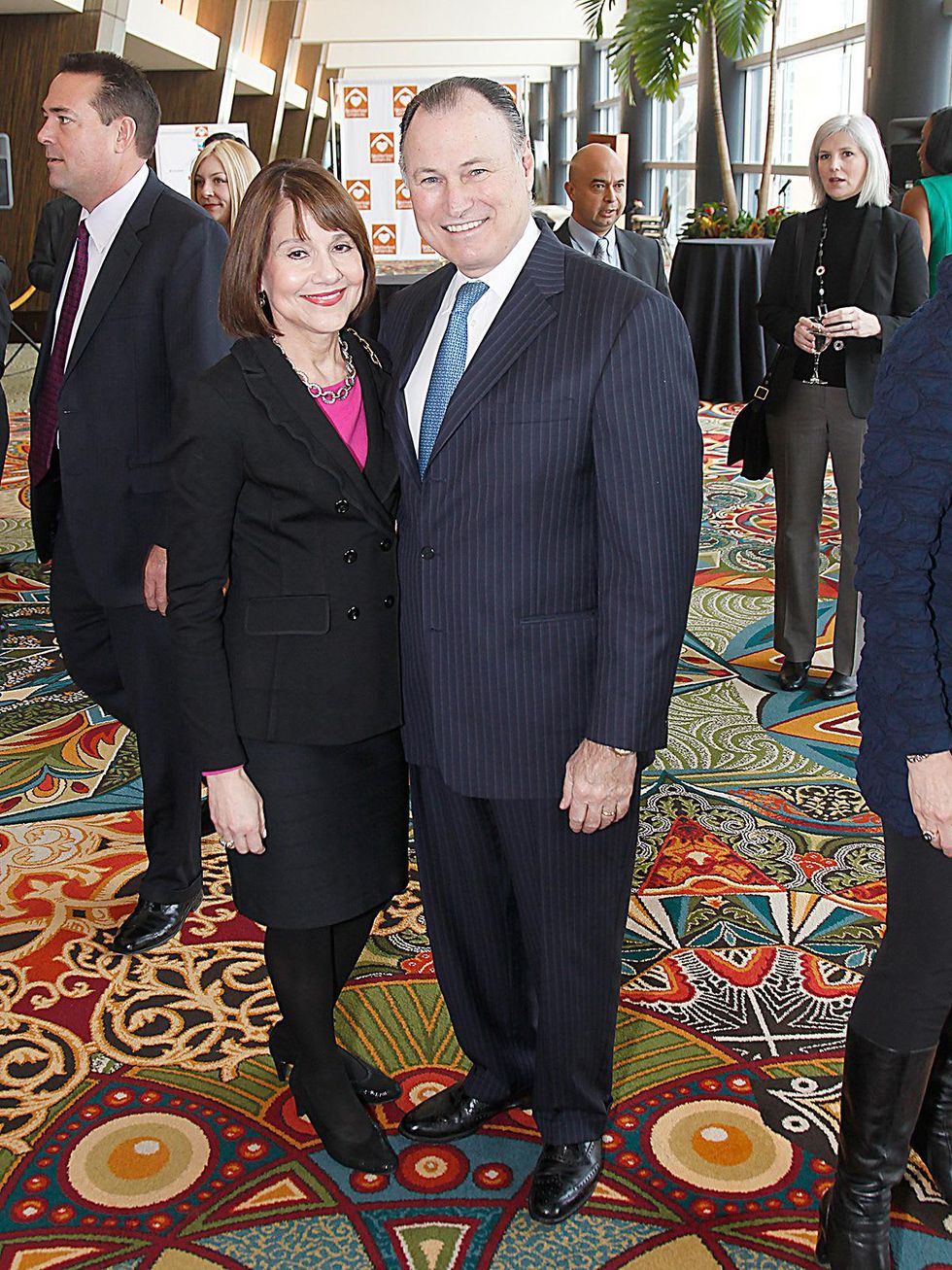 Sandy and Mike Ballases at the Neighborhood Centers' Heart of Gold Celebration February 2014