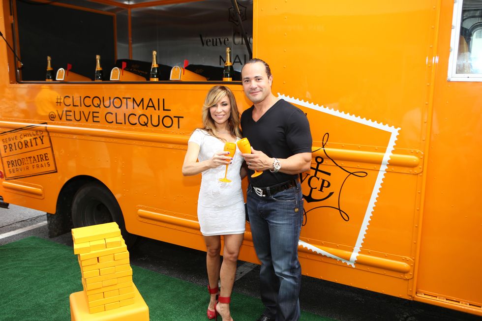 Sandy and Rsie Matos at Veuve Clicquot at Brasserie 19