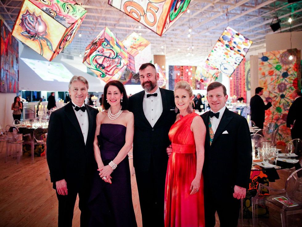 Sanford and Susie Criner, from left, Bill Arnold and NAMES at the CAMH Gala April 2014