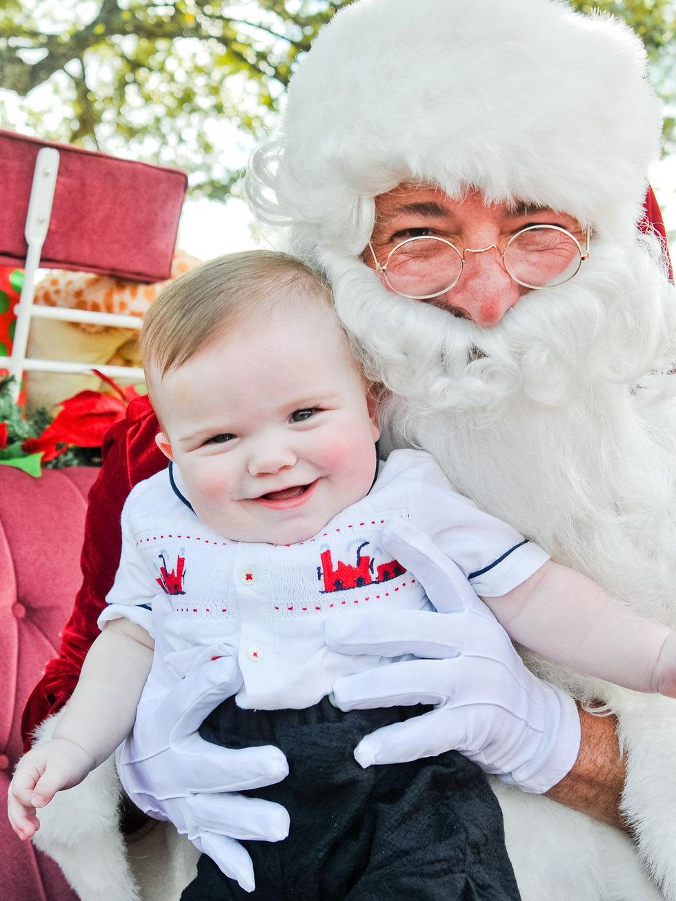 Santa, crying babies, December 2012