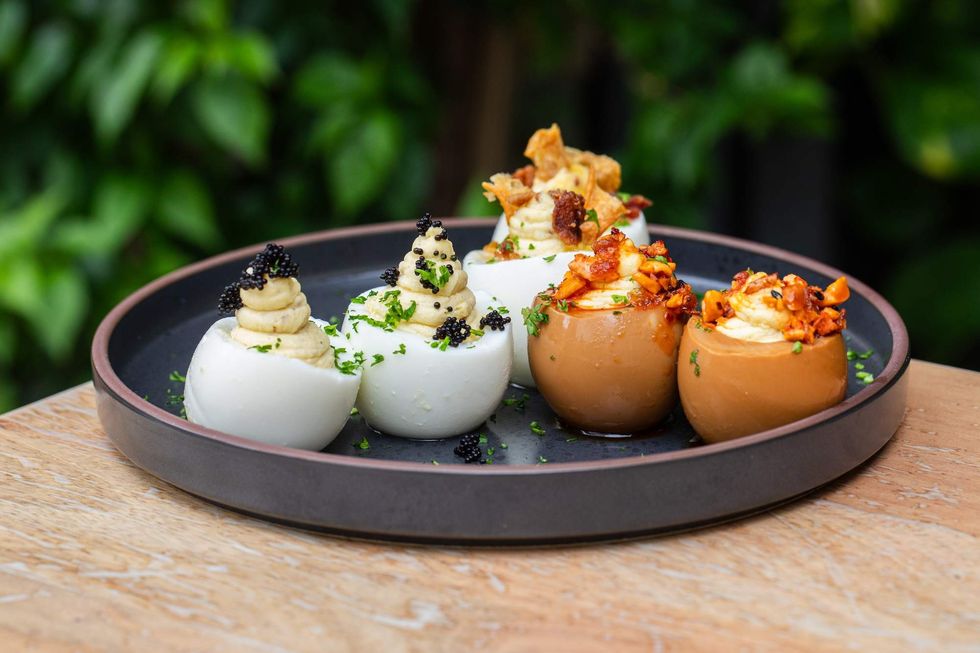 Sante\u0301 Lounge Brunch Deviled Egg Trio