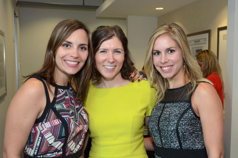 Sara Connell, from left, Michelle Kobelan and Lauren Dupuis at WOW\u2019s Membership Drive June 2014