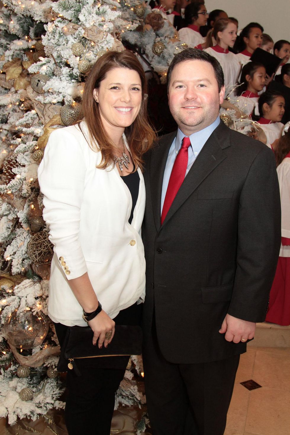Sarah and Bradley Bracewell at the 9th Annual Santa's Elves Event December 2014
