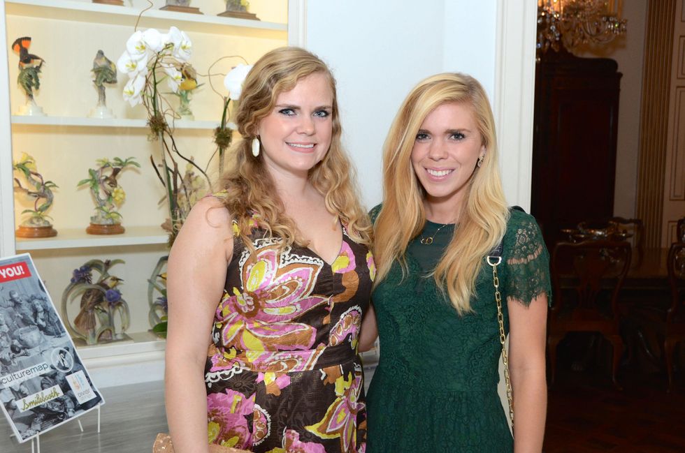 Sarah Brents, left, and Emily Brents at the Rienzi Punch Party October 2014