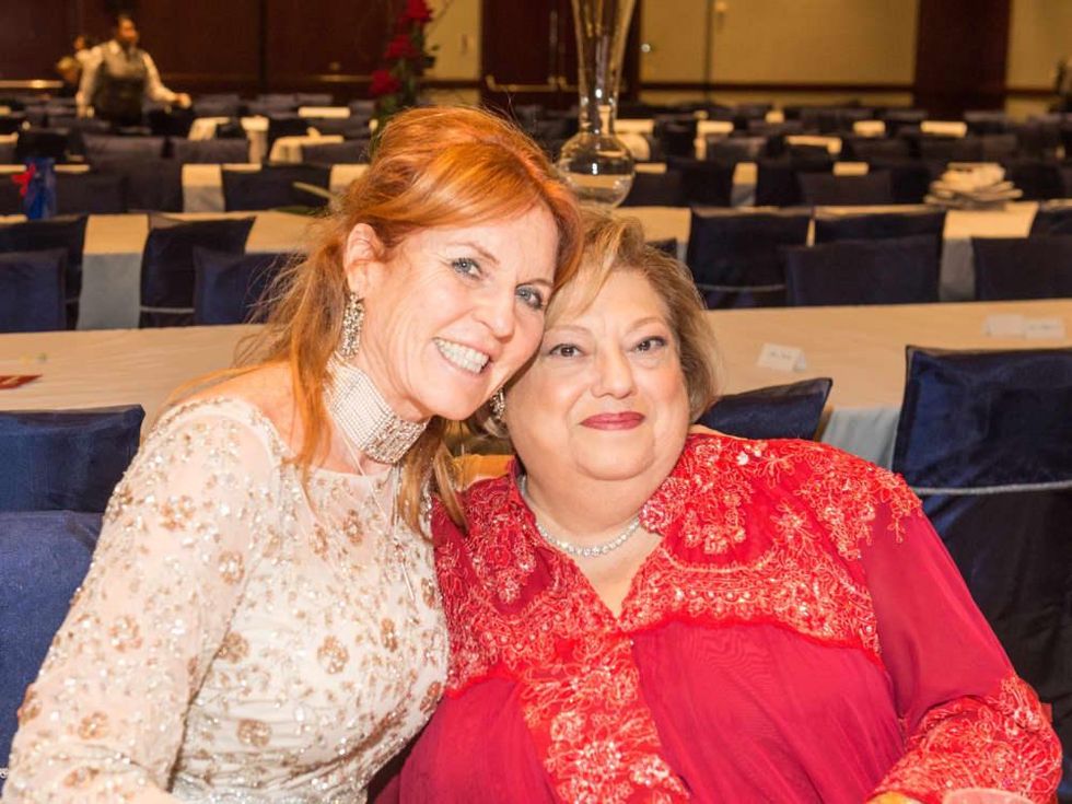 Sarah Duchess of York and Zarine Boyce at Virtuosi Gala