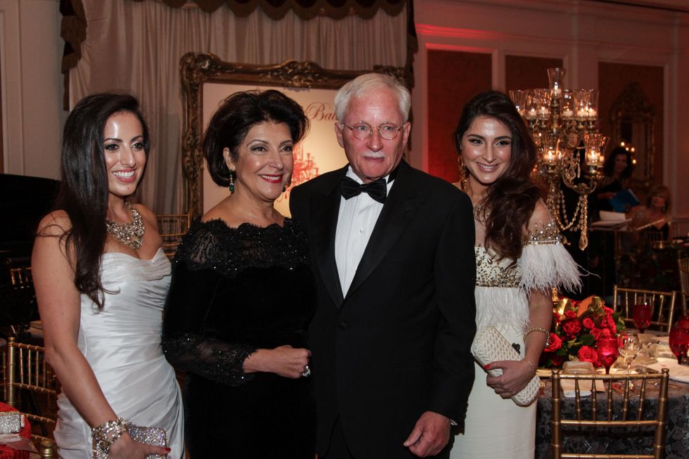 Sarah Sallee, from left, Jaleh and Bruce Sallee and Stephanie Sallee at the Huffington Center on Aging Gala November 2013