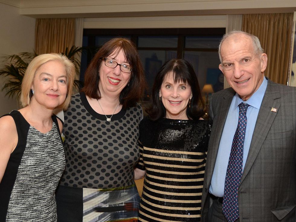 Sarah Tanguy, from left, Alison de Lima Greene and Ellen and Stephen Susman at the MFAH Contemporary party January 2014