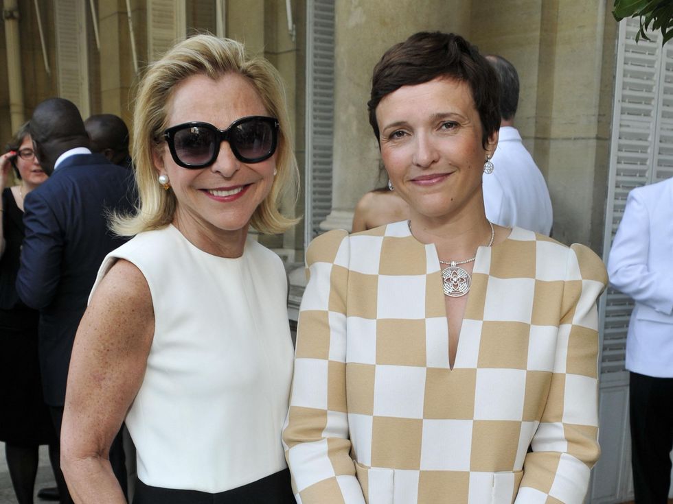 Sarah Wolfe, Stephanie Laurent at US Ambassador to France dinner June 2016