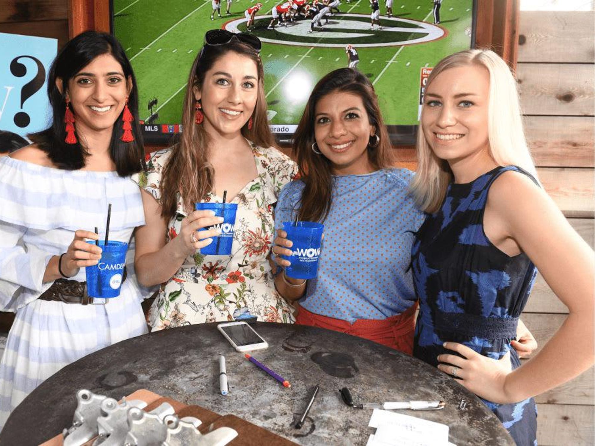 Sarika Patel, Jillian Bricher, Karishma Asrani, and Liz Arrigo.