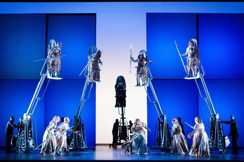 Scene from Houston Grand Opera production of Die Walkure