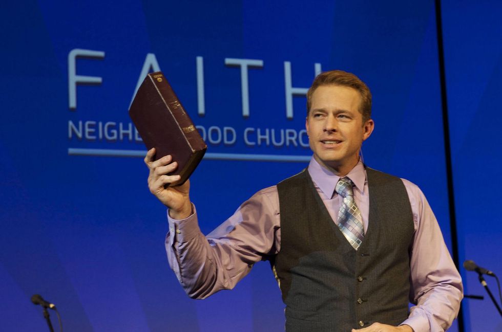 Scene from Lifetime Movie The Preacher's Mistress