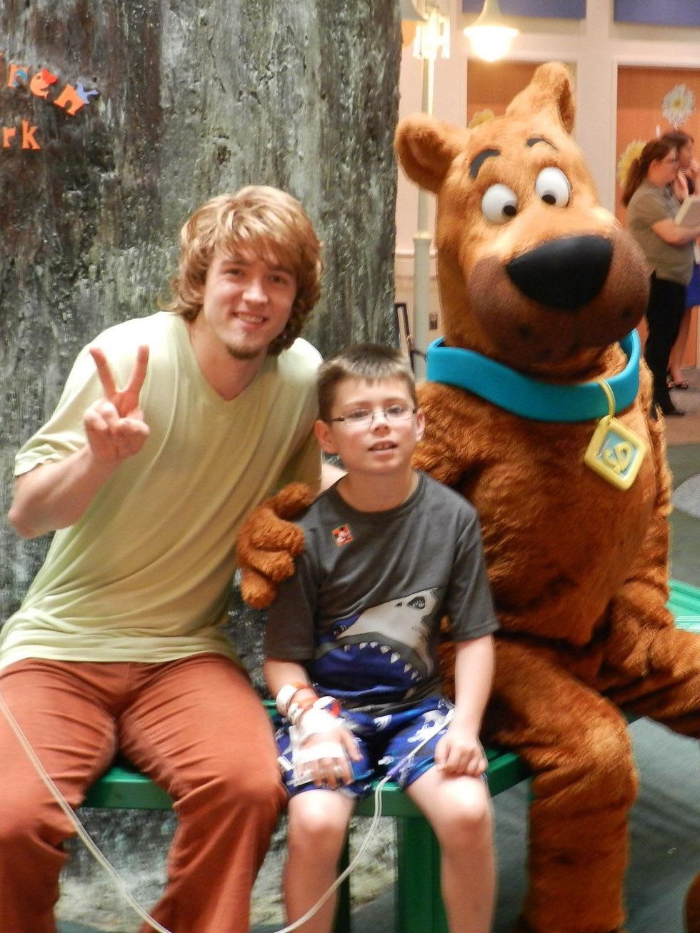 Scooby-Doo and Shaggy and Children's Memorial Hermann May 2013 Nicholas Pohla age 10