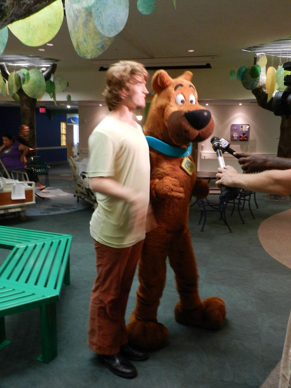 Scooby-Doo and Shaggy and Children's Memorial Hermann May 2013 Shaggy and Scooby