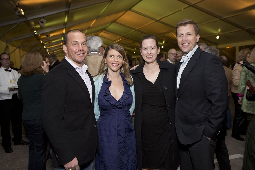 Scott and Erin Meyers, from left, and Robyn and Pete Underwood at the Memorial Park Conservancy benefit February 2015
