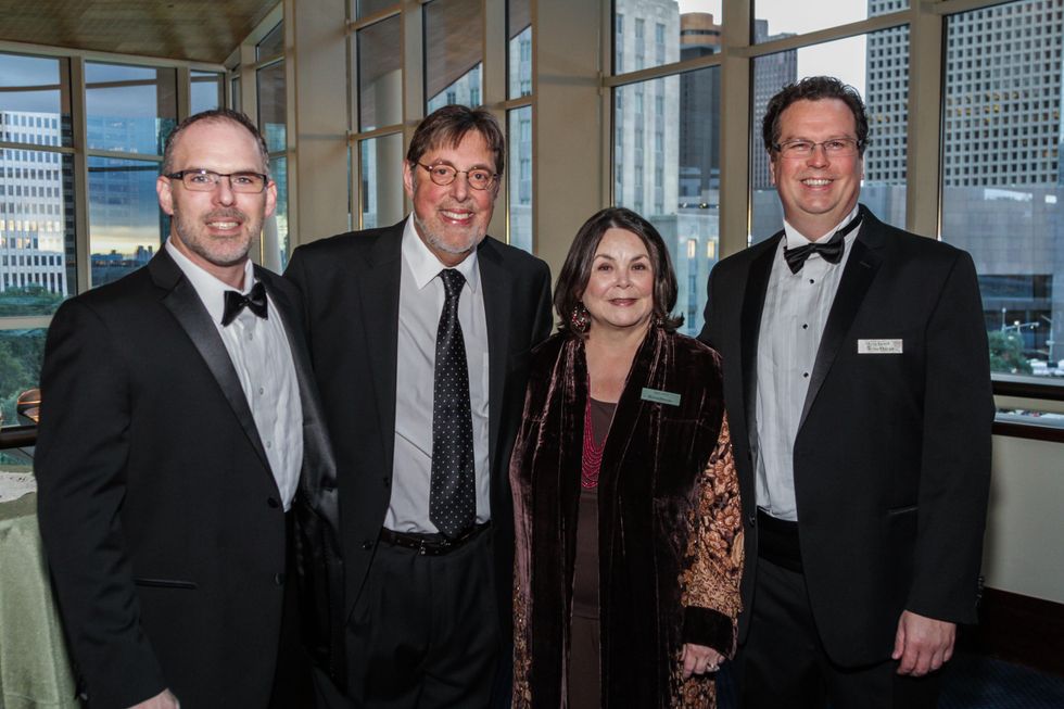 Scott Miller, from left, David Reed, Ann Reed and Troy Brooks at the Bering Omega's Sing for Hope Event October 2014