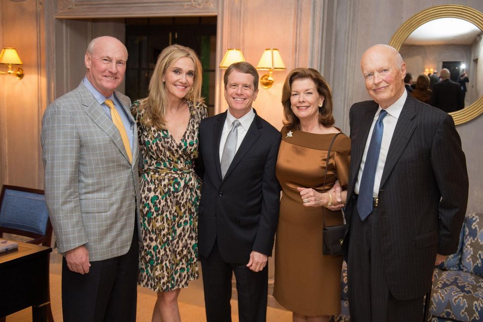 Scotty and Jana Arnoldy, from left, Dean R. Gladden and Kathryn and Jim Ketelsen at the Alley Artist Dinner November 2014