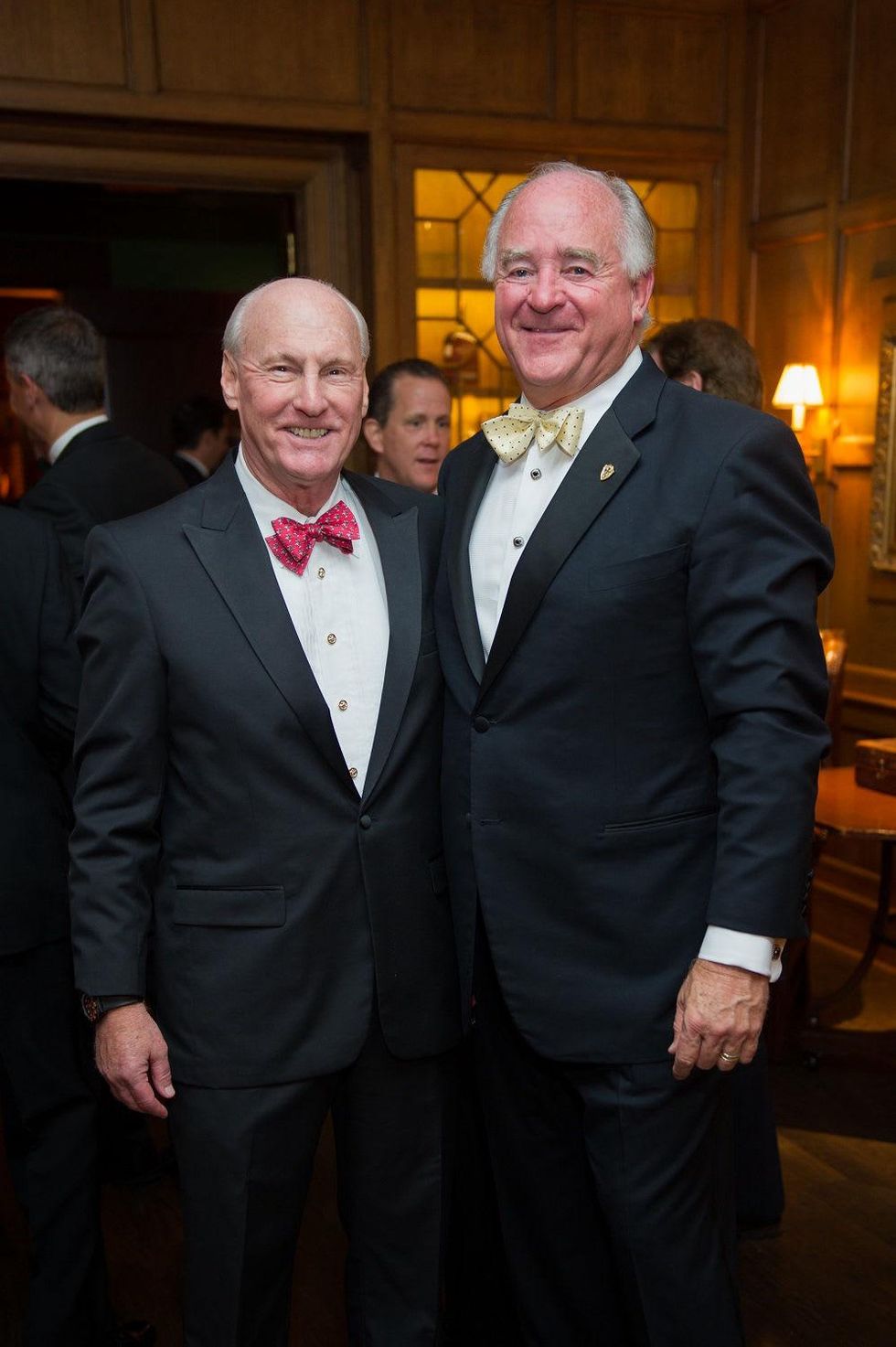 Scotty Arnoldy, left, and Dan Tutcher at the Alley Theatre Wild Things Dinner October 2014