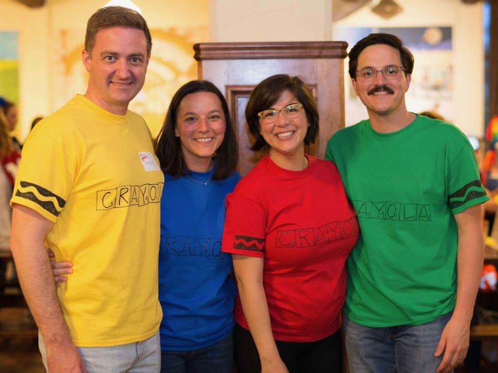 Scrabble in the City, Matthew and Camille Casey; Ann and Marc Schroder