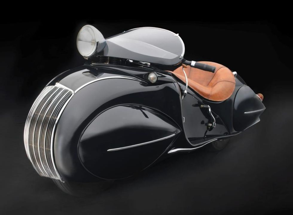 Sculpted in Steel, KJ Streamline Motorcycle, 1930